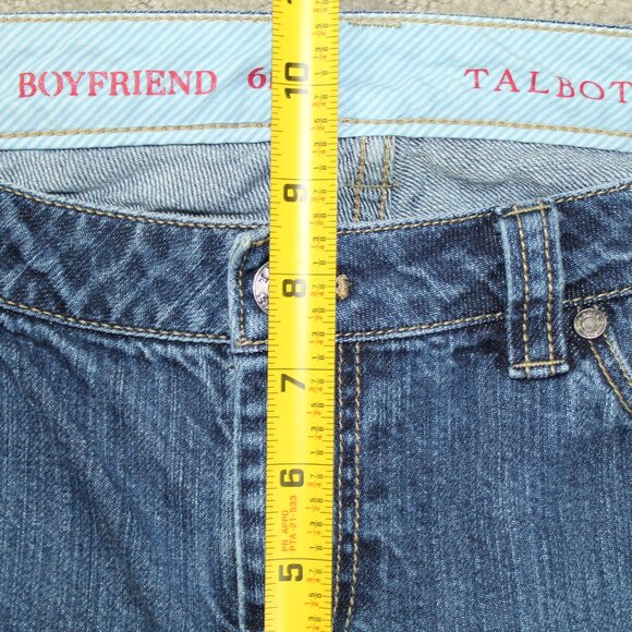 Talbots Flawless Five-Pocket Boyfriend Jeans Womens 6p PETITES (29x26) Stretchy - Picture 4 of 6